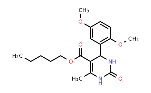 296262-76-5 | Pentyl 4-(2,5-dimethoxyphenyl)-6-methyl-2-oxo-1,2,3,4-tetrahydropyrimidine-5-carboxylate