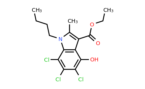 296266-50-7 | Ethyl 1-butyl-5,6,7-trichloro-4-hydroxy-2-methyl-1H-indole-3-carboxylate