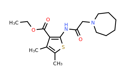 296266-53-0 | Ethyl 2-(2-(azepan-1-yl)acetamido)-4,5-dimethylthiophene-3-carboxylate