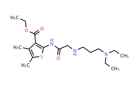 297761-67-2 | Ethyl 2-(2-((3-(diethylamino)propyl)amino)acetamido)-4,5-dimethylthiophene-3-carboxylate