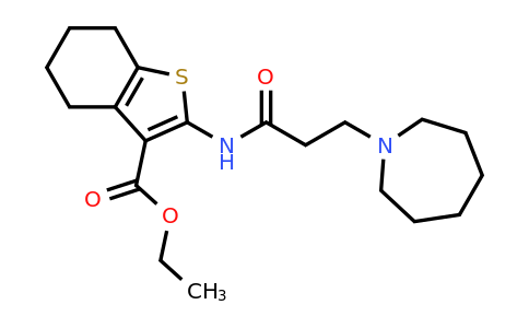 297761-75-2 | Ethyl 2-(3-(azepan-1-yl)propanamido)-4,5,6,7-tetrahydrobenzo[b]thiophene-3-carboxylate