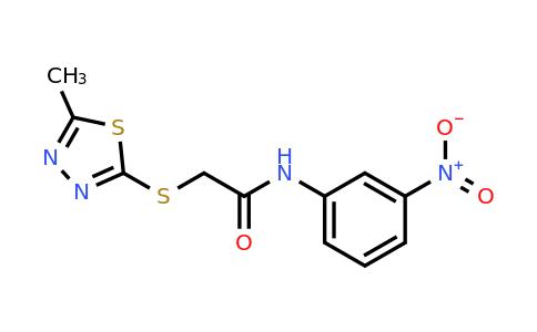 298218-04-9 | 2-((5-Methyl-1,3,4-thiadiazol-2-yl)thio)-N-(3-nitrophenyl)acetamide
