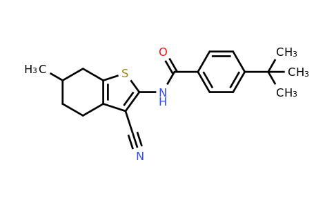 298230-86-1 | 4-(Tert-butyl)-N-(3-cyano-6-methyl-4,5,6,7-tetrahydrobenzo[b]thiophen-2-yl)benzamide