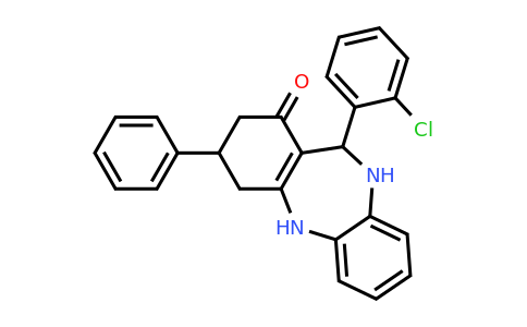 298688-12-7 | 11-(2-Chlorophenyl)-3-phenyl-2,3,4,5,10,11-hexahydro-1H-dibenzo[b,e][1,4]diazepin-1-one