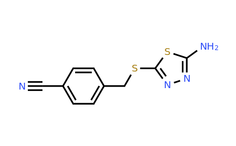 299921-59-8 | 4-{[(5-amino-1,3,4-thiadiazol-2-yl)sulfanyl]methyl}benzonitrile