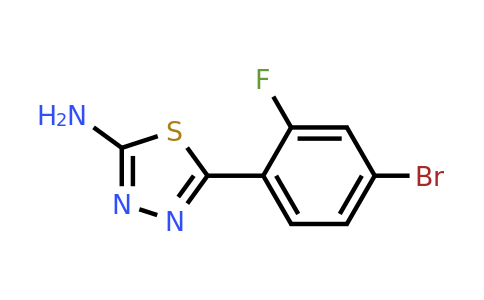 299937-74-9 | 5-(4-Bromo-2-fluorophenyl)-1,3,4-thiadiazol-2-amine