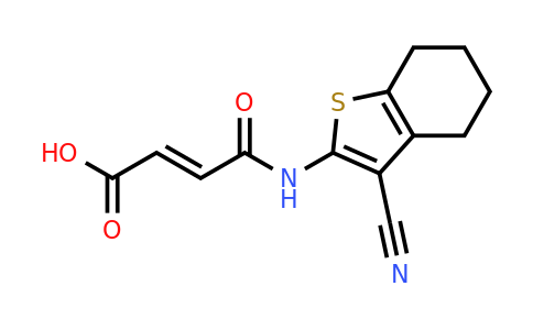 299953-51-8 | (e)-4-((3-Cyano-4,5,6,7-tetrahydrobenzo[b]thiophen-2-yl)amino)-4-oxobut-2-enoic acid