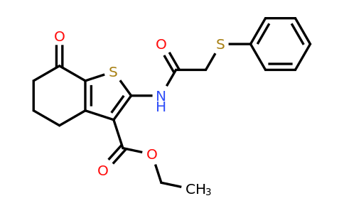 299962-51-9 | Ethyl 7-oxo-2-(2-(phenylthio)acetamido)-4,5,6,7-tetrahydrobenzo[b]thiophene-3-carboxylate