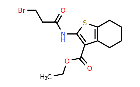 299962-55-3 | Ethyl 2-(3-bromopropanamido)-4,5,6,7-tetrahydrobenzo[b]thiophene-3-carboxylate