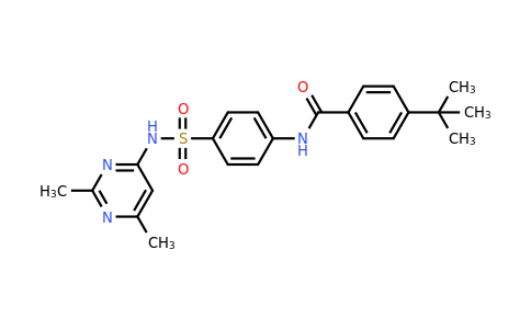 300377-17-7 | 4-(Tert-butyl)-N-(4-(N-(2,6-dimethylpyrimidin-4-yl)sulfamoyl)phenyl)benzamide