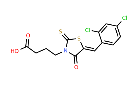 5-[(2,4-Dichlorophenyl)methylene]-4-oxo-2-thioxo-3-thiazolidinebutanoic acid