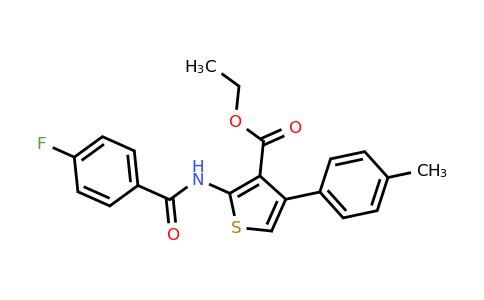 300570-93-8 | Ethyl 2-(4-fluorobenzamido)-4-(p-tolyl)thiophene-3-carboxylate