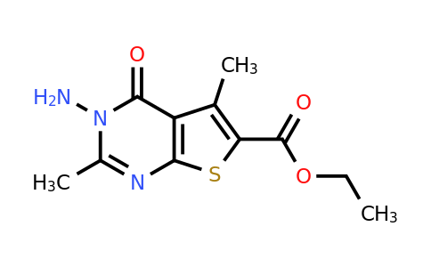 300573-77-7 | Ethyl 3-amino-2,5-dimethyl-4-oxo-3,4-dihydrothieno[2,3-d]pyrimidine-6-carboxylate