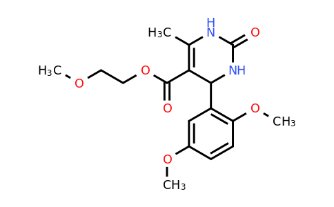 300690-04-4 | 2-Methoxyethyl 4-(2,5-dimethoxyphenyl)-6-methyl-2-oxo-1,2,3,4-tetrahydropyrimidine-5-carboxylate