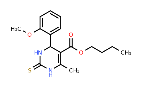 300799-46-6 | Butyl 4-(2-methoxyphenyl)-6-methyl-2-thioxo-1,2,3,4-tetrahydropyrimidine-5-carboxylate