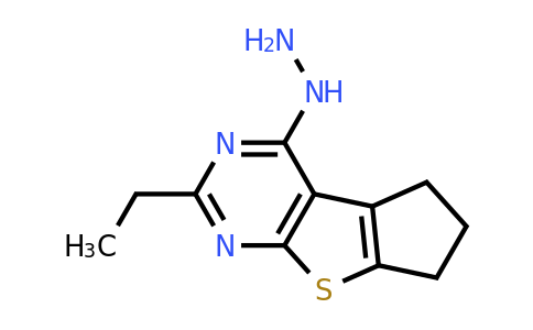 300816-21-1 | 2-Ethyl-4-hydrazinyl-6,7-dihydro-5H-cyclopenta[4,5]thieno[2,3-d]pyrimidine