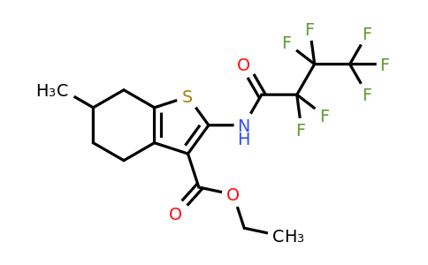 300860-41-7 | Ethyl 2-(2,2,3,3,4,4,4-heptafluorobutanamido)-6-methyl-4,5,6,7-tetrahydrobenzo[b]thiophene-3-carboxylate