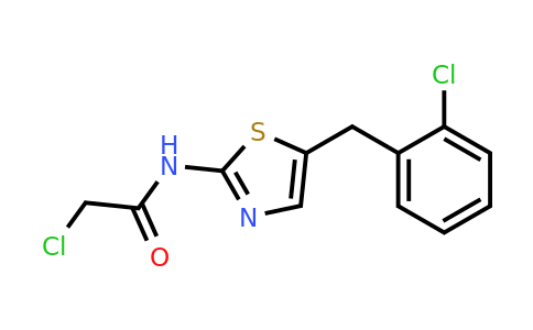2-Chloro-n-{5-[(2-chlorophenyl)methyl]-1,3-thiazol-2-yl}acetamide