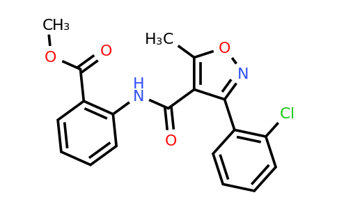 301680-63-7 | Methyl 2-(3-(2-chlorophenyl)-5-methylisoxazole-4-carboxamido)benzoate