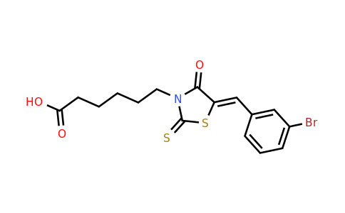 301688-62-0 | (Z)-6-(5-(3-bromobenzylidene)-4-oxo-2-thioxothiazolidin-3-yl)hexanoic acid