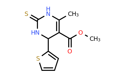 302822-24-8 | Methyl 6-methyl-4-(thiophen-2-yl)-2-thioxo-1,2,3,4-tetrahydropyrimidine-5-carboxylate