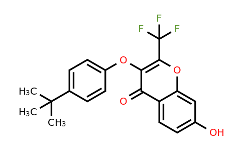 302951-28-6 | 3-(4-(Tert-butyl)phenoxy)-7-hydroxy-2-(trifluoromethyl)-4H-chromen-4-one