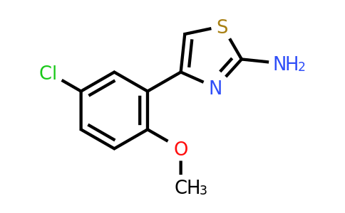 303019-72-9 | 4-(5-Chloro-2-methoxy-phenyl)-thiazol-2-ylamine