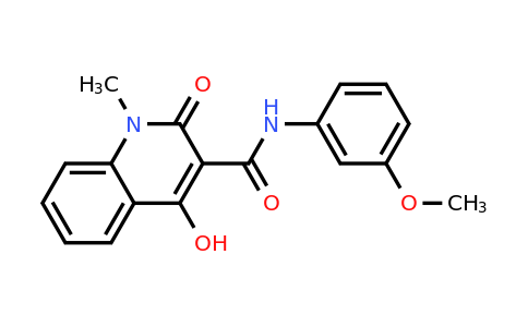 303093-34-7 | 4-Hydroxy-N-(3-methoxyphenyl)-1-methyl-2-oxo-1,2-dihydroquinoline-3-carboxamide