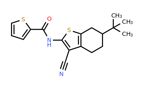 303135-81-1 | N-(6-(tert-butyl)-3-cyano-4,5,6,7-tetrahydrobenzo[b]thiophen-2-yl)thiophene-2-carboxamide