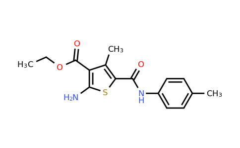 303141-22-2 | Ethyl 2-amino-4-methyl-5-(p-tolylcarbamoyl)thiophene-3-carboxylate