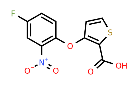 303152-17-2 | 3-(4-Fluoro-2-nitrophenoxy)thiophene-2-carboxylic acid