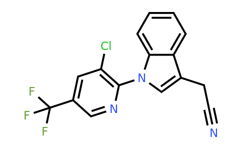 2-(1-(3-Chloro-5-(trifluoromethyl)pyridin-2-yl)-1H-indol-3-yl)acetonitrile