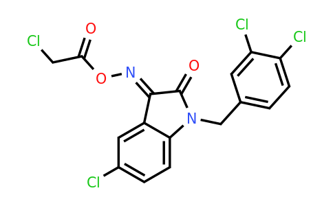 303998-56-3 | 1H-Indole-2,3-dione, 5-chloro-1-[(3,4-dichlorophenyl)methyl]-, 3-[O-(2-chloroacetyl)oxime]