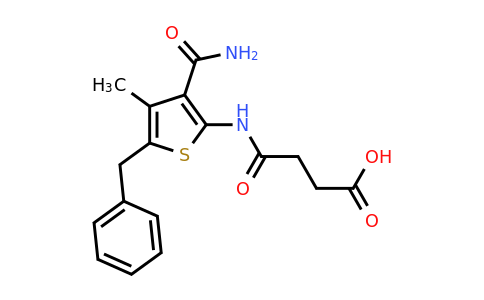 304668-08-4 | 4-((5-Benzyl-3-carbamoyl-4-methylthiophen-2-yl)amino)-4-oxobutanoic acid