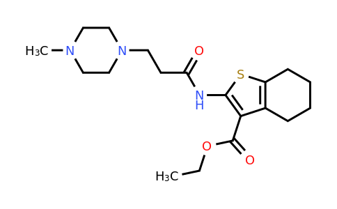 304684-70-6 | Ethyl 2-(3-(4-methylpiperazin-1-yl)propanamido)-4,5,6,7-tetrahydrobenzo[b]thiophene-3-carboxylate