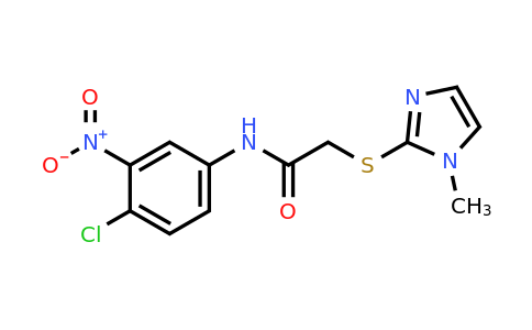 306730-71-2 | n-(4-Chloro-3-nitrophenyl)-2-((1-methyl-1h-imidazol-2-yl)thio)acetamide