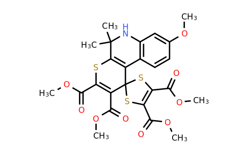 307329-27-7 | Tetramethyl 8-methoxy-5,5-dimethyl-5,6-dihydrospiro[thiopyrano[2,3-c]quinoline-1,2'-[1,3]dithiole]-2,3,4',5'-tetracarboxylate