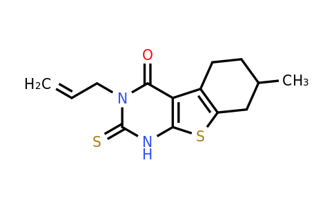307512-22-7 | 3-allyl-7-methyl-2-thioxo-2,3,5,6,7,8-hexahydrobenzo[4,5]thieno[2,3-d]pyrimidin-4(1H)-one