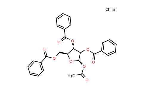 (2R,3S,4S,5S)-2-Acetoxy-5-((benzoyloxy)methyl)tetrahydrofuran-3,4-diyl dibenzoate