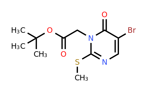 308276-66-6 | Tert-butyl 2-(5-bromo-2-(methylthio)-6-oxopyrimidin-1(6H)-yl)acetate