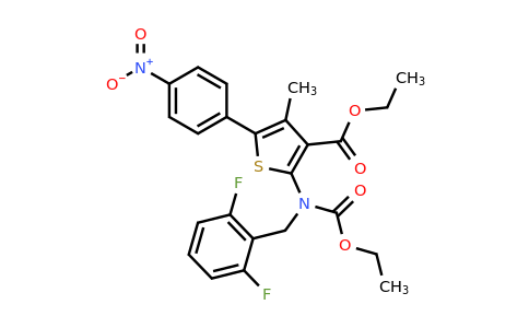 308831-94-9 | Ethyl 2-((2,6-difluorobenzyl)(ethoxycarbonyl)amino)-4-methyl-5-(4-nitrophenyl)thiophene-3-carboxylate