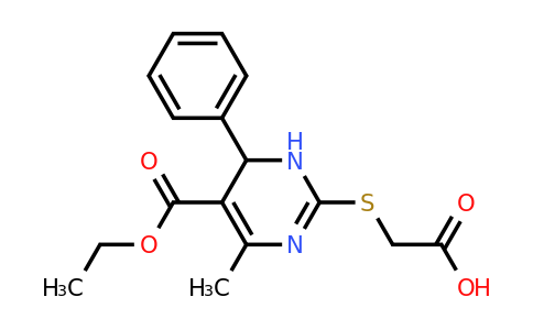 309268-24-4 | 2-((5-(Ethoxycarbonyl)-4-methyl-6-phenyl-1,6-dihydropyrimidin-2-yl)thio)acetic acid