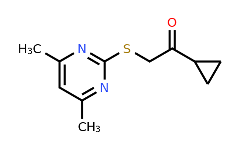 309280-14-6 | 1-Cyclopropyl-2-((4,6-dimethylpyrimidin-2-yl)thio)ethan-1-one