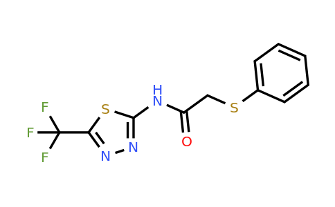 309280-39-5 | 2-(Phenylthio)-N-(5-(trifluoromethyl)-1,3,4-thiadiazol-2-yl)acetamide