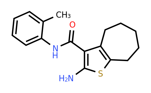 309721-14-0 | 2-Amino-N-(o-tolyl)-5,6,7,8-tetrahydro-4H-cyclohepta[b]thiophene-3-carboxamide