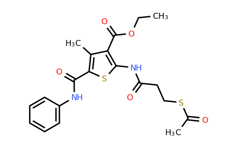 312497-64-6 | Ethyl 2-(3-(acetylthio)propanamido)-4-methyl-5-(phenylcarbamoyl)thiophene-3-carboxylate