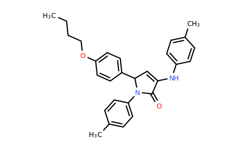 5-(4-Butoxyphenyl)-1-(p-tolyl)-3-(p-tolylamino)-1,5-dihydro-2H-pyrrol-2-one