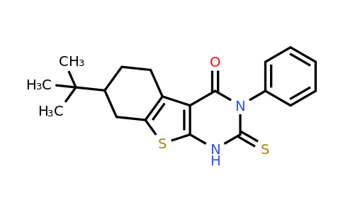312625-72-2 | 7-(Tert-butyl)-3-phenyl-2-thioxo-2,3,5,6,7,8-hexahydrobenzo[4,5]thieno[2,3-d]pyrimidin-4(1h)-one