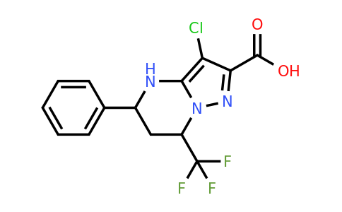 312699-22-2 | 3-Chloro-5-phenyl-7-(trifluoromethyl)-4,5,6,7-tetrahydropyrazolo[1,5-a]pyrimidine-2-carboxylic acid