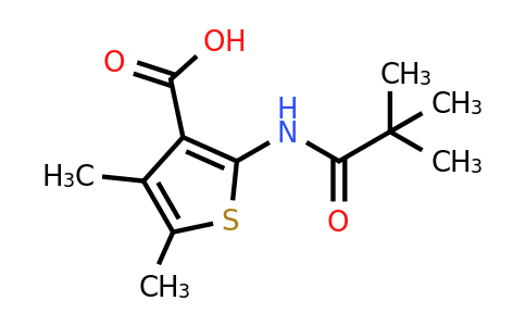 312940-43-5 | 2-(2,2-Dimethylpropanamido)-4,5-dimethylthiophene-3-carboxylic acid